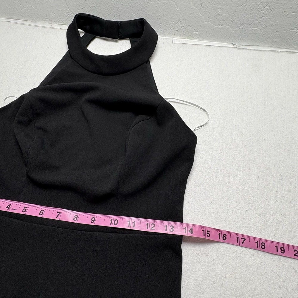 NWT Azazie LUXEDO Women Maxi Dress Sz M Black Bridesmaid Elegant Occasion 52-21 - Picture 12 of 14